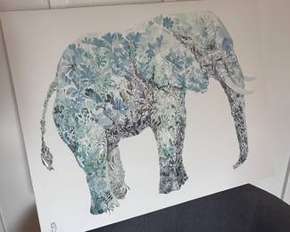 Elephant wall art canvas