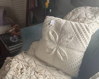 Crocheted pillows