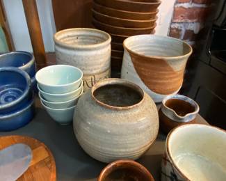 Wooden Bowls, pottery and more