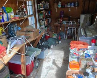 Three car garage full of tools and so much more
