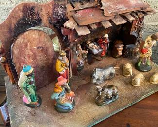 Antique Nativity set from Western Germany