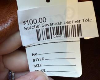 Satchel Savannah Leather Tote