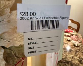 2002 Krinkles Poinsettia Figure