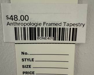 Anthropologie Framed Tapestry