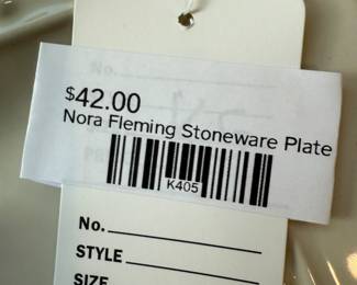 Nora Fleming Stoneware Plate