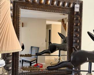 Framed Beveled Mirror