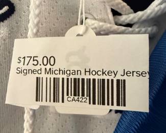 Signed Michigan Hockey Jersey