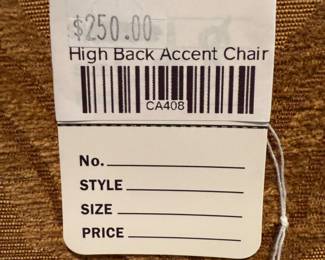 High Back Accent Chair