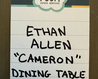 Ethan Allen Cameron Dining Table