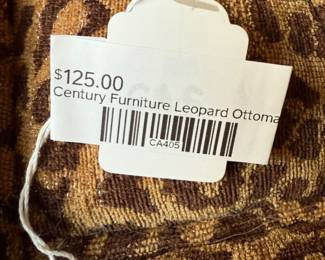 Century Furniture Leopard Ottoman