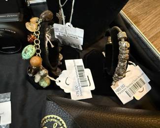 Pandora Sterling Charm Bracelet, Silpada Sterling Gemstone Bracelets