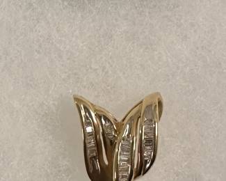 14kt with diamonds slide