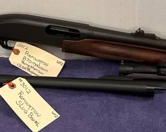 Remington 870 Magnum 12 ga pump shot gun & Slug Barrel