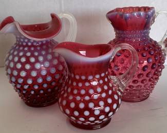 Cranberry pitchers