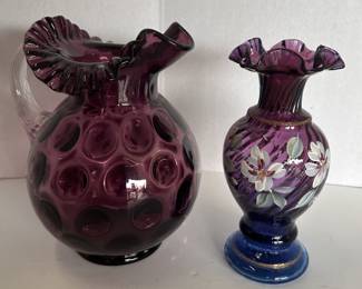 Amethyst 8" Pitcher & Vase