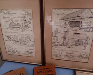 Eric Sloane Collection of artwork, and artist signed books,