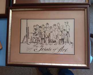 Eric Sloane Collection of artwork, and artist signed books,