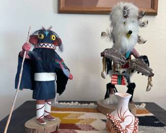 Kachinas + southwestern art