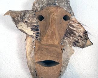 Aleutian hide mask
