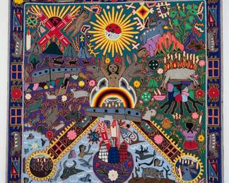 Huichol yarn art