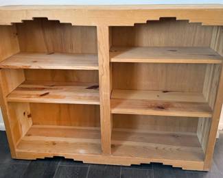 Southwest-style wooden bookcase
