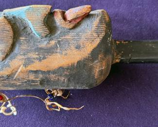 Northwest coast mask rattle