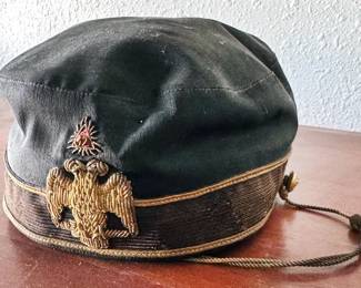 Vintage Masonic Scottish Rite eagle cap