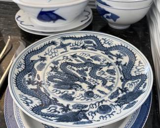 Assorted Asian china