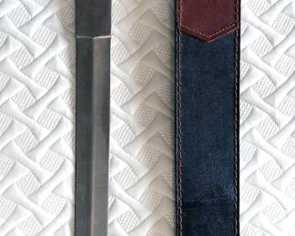 Sword + leather scabbard