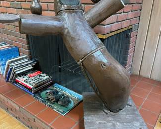 Ben Ortega St. Francis wood sculptures (2), each 24” - 36” high