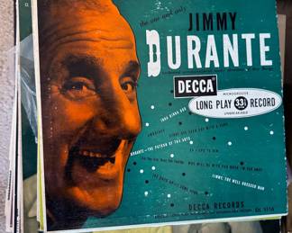 LPs: Jimmy Durante, Frank Sinatra, Barbra Streisand