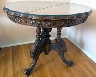 Wooden carved table