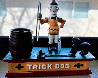 Collection of vintage metal toys