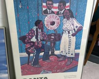 1978 Santa Fe Opera framed poster