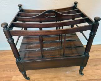 Wooden magazine rack