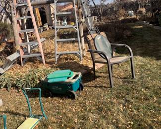 ladders and yard  items