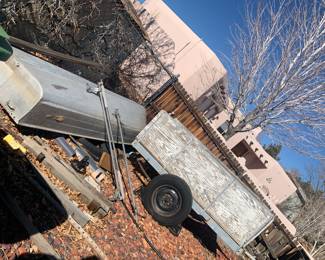 Metal Fishing boat (no Trailer)     Trailer w/ new tires
