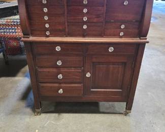 Mahogany Dental Cabinet