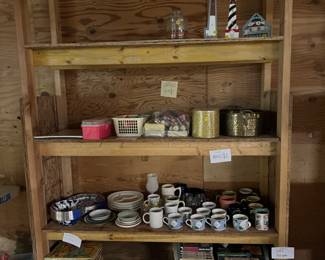 Mugs, candles, coloring books