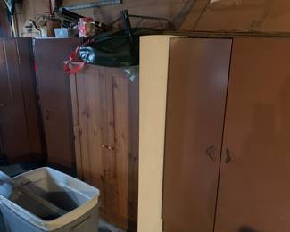 3 garage or shed cabinets