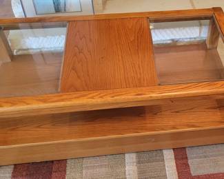 Glass Wood coffee table