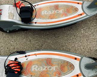 Electric Razor Scooters w/Chargers. 2 Available.
