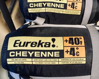 Eureka Cheyenne +40 Degree Rated Long Sleeping Bag 84×34 Orange & Gray