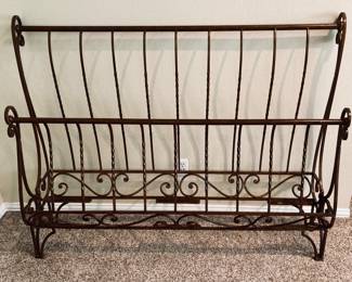Vintage Antique Queen Wrought Iron Bed. Headboard/Foot/Side with Frame. AWESOME!!