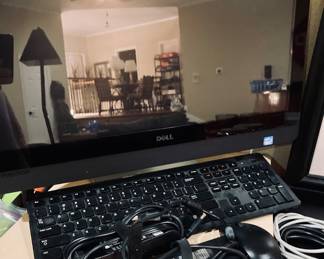 Dell Computer Monitor/Keyboard and Mouse w/Power Cords.