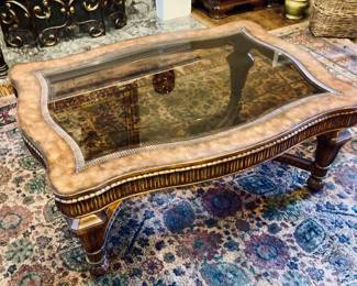 Drexel Heritage Rectangular Glass Coffee Table