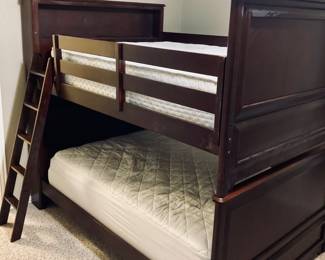 Full over Full Bunk Bed. (2) Full Mattress, Instructions w/all Hardware.