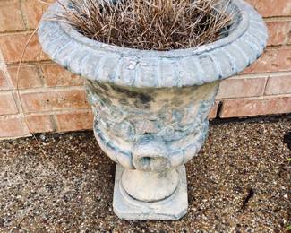 Concrete Planter/Urn. Top Condition - 2 Available.