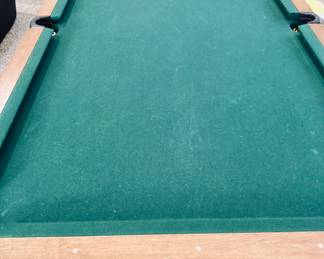 Beach Manufacturing 8ft. Pool Table/Ping Pong Table. Including Paddles/Balls/Cue Sticks and Vinyl Cover.