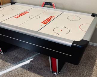 84" (7ft) ESPN One Timer Turbo Air Hockey Table with Pucks and Pushers. WORKING..